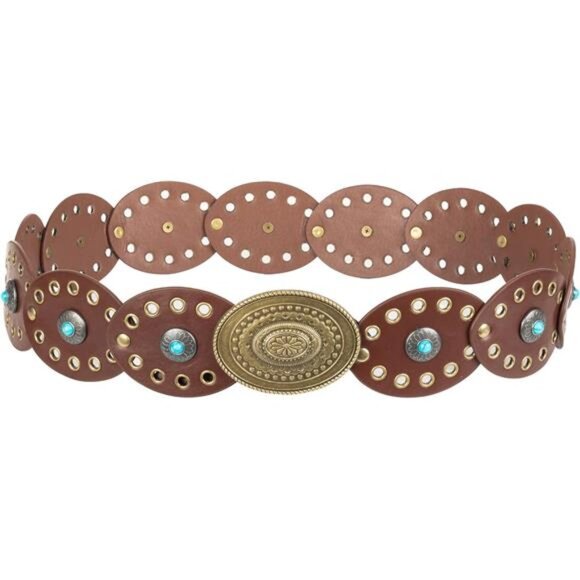 Dress Belts Wide Waist Belt For Women Dress - Elastic Women Leather Belts - Picture 6 of 7